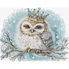 Crowned Owl-14CT Stamped Cross Stitch 27*22cm/10.63*8.66in tapestrymarket