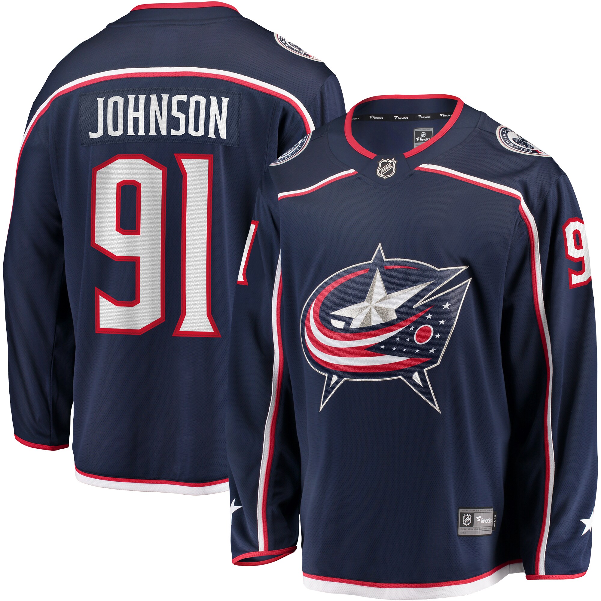 Kent Johnson Columbus Blue Jackets Fanatics Home Breakaway Jersey – Navy mysite