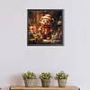 Christmas Gift Bear - Round AB Drills Diamond Painting(45x45cm)