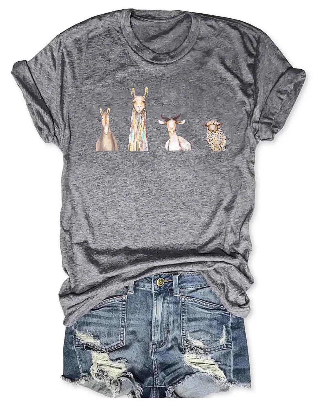 Donkey Llama Goat Sheep T-shirt