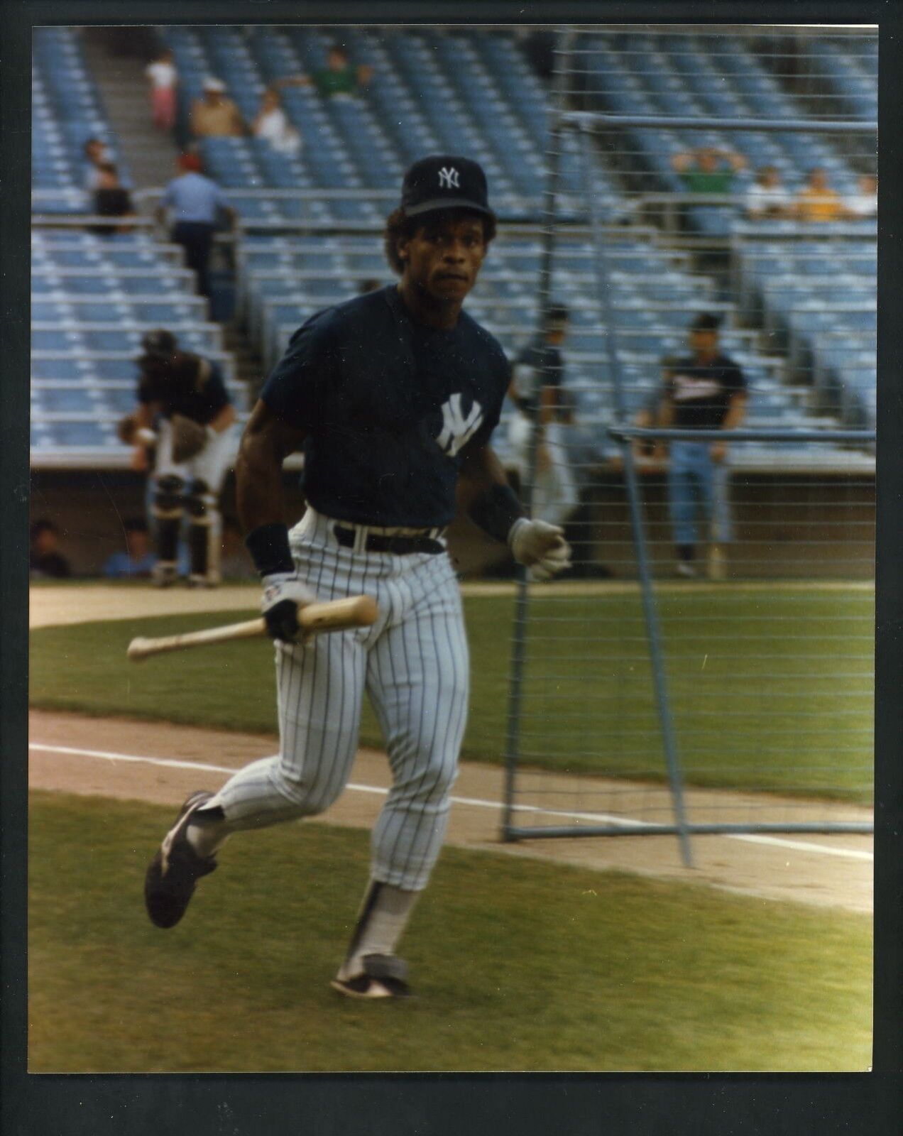 Rickey Henderson 1985 Original 8 x 10 Photo Poster painting New York Yankees 1A1A