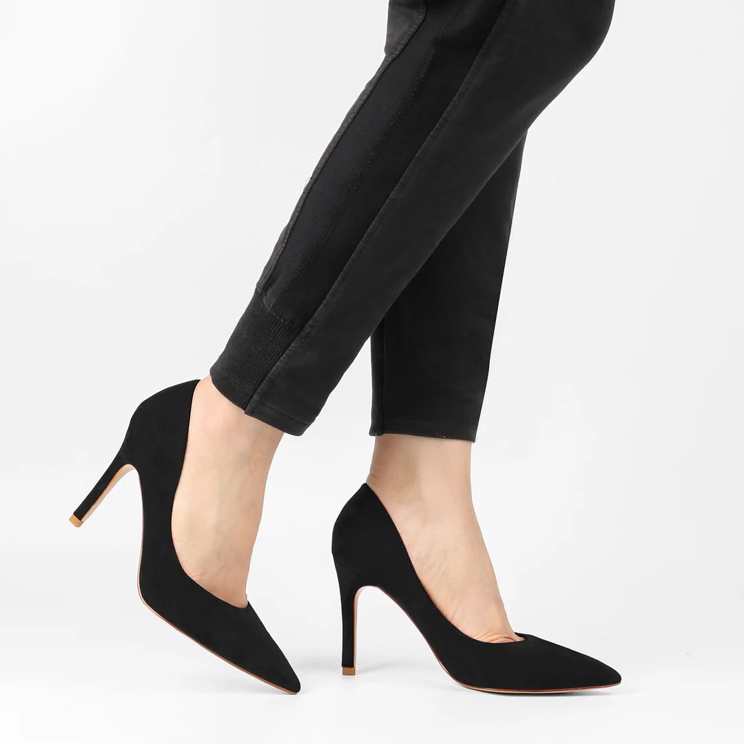 Classic 3.5" Middle Heels Shoes Women Daily  Pumps-MERUMOTE