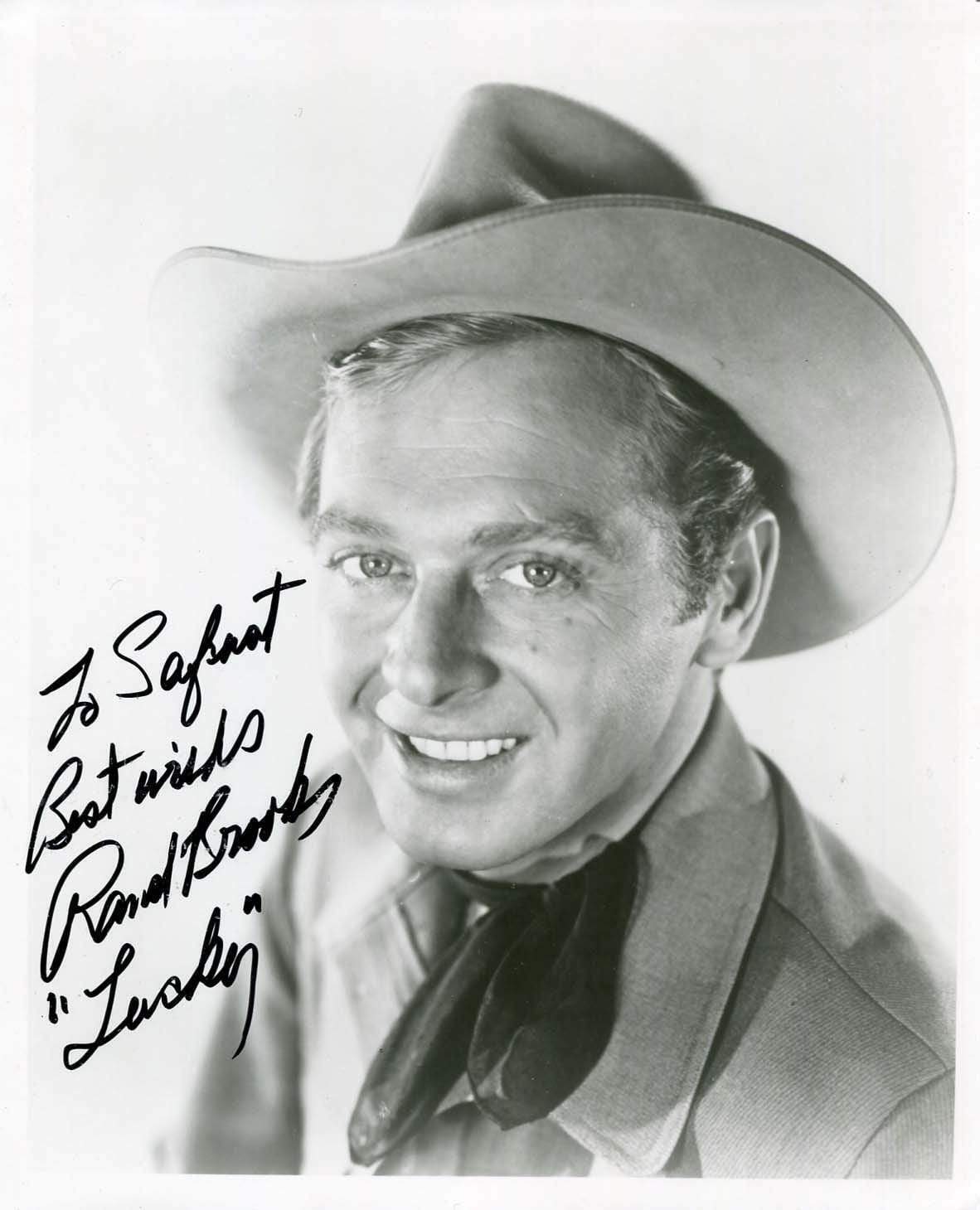 WESTERN ACTOR Rand Brooks (+) autograph, signed Photo Poster painting