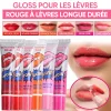 6 couleurs Décoller Brillant à lèvres Nourrissant Hydratant Longue Durée