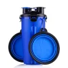 2 in 1 Foldable Dog Bowl Cats Feeding Feeder Water Bottle Outdoor Food  Travel Pet Bowls For Pet Dog Cat Puppy Bowls for Water  
