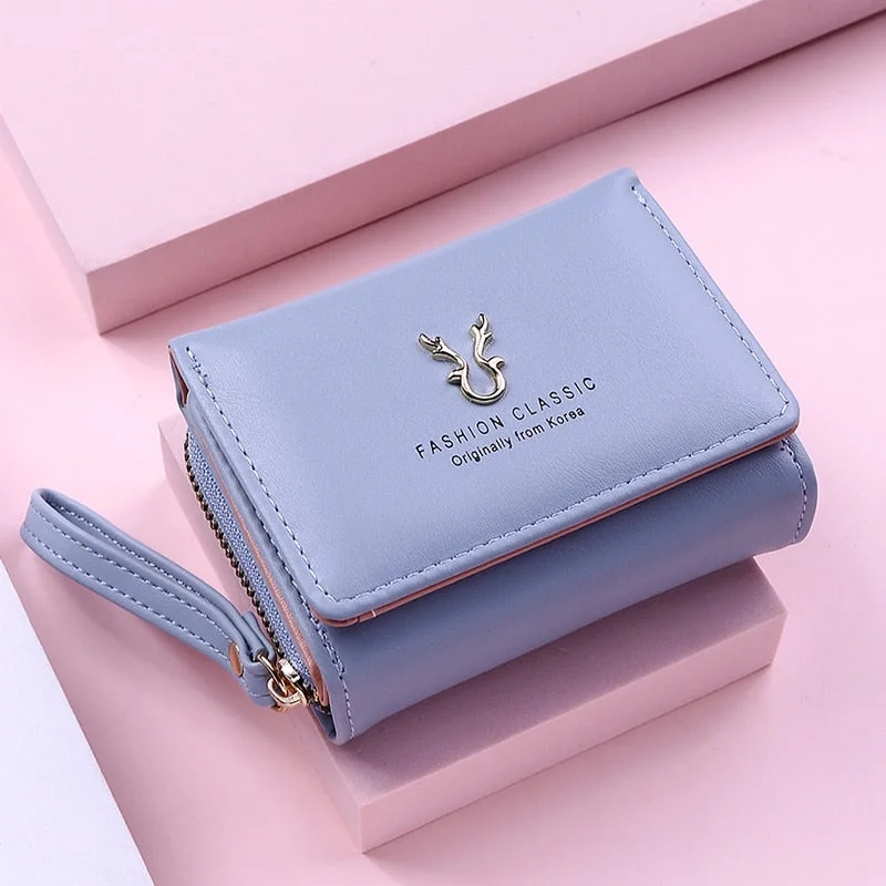 2022 New Fashion Women's Wallet Short Women Coin Purse Wallets For Woman Card Holder Small Ladies Wallet Female Hasp Mini Clutch