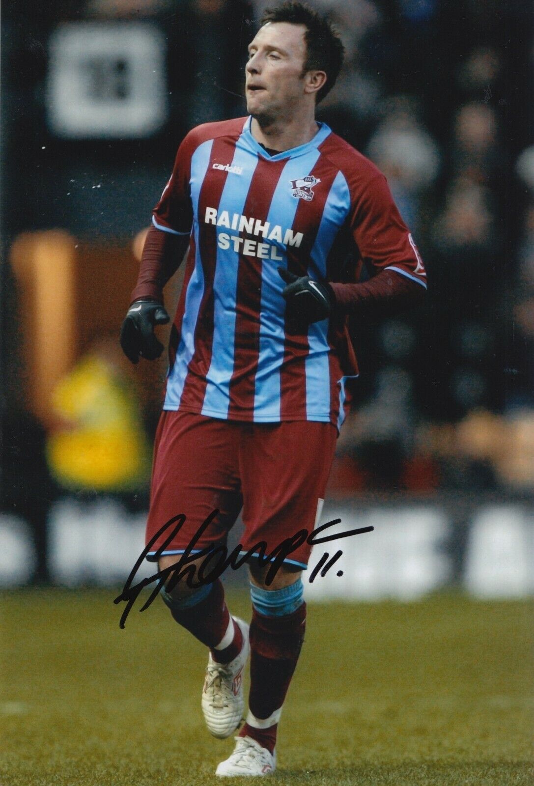 Garry Thompson Hand Signed 12x8 Photo Poster painting - Scunthorpe United Autograph 2.