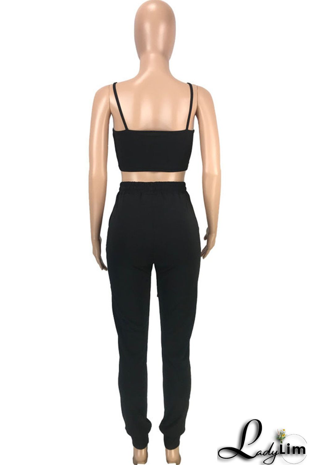 Pink Casual Sportswear Solid Cardigan Vests Pants Long Sleeve Three-piece Set