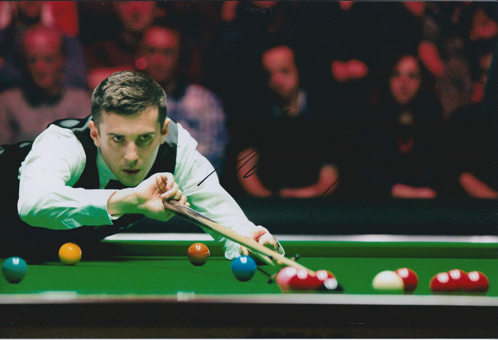 Mark SELBY SIGNED 12x8 Photo Poster painting Autograph COA AFTAL Masters Winner SNOOKER