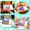 2027-2028 Two-Year Diamond Painting Calendar Kit, 13 Exquisite Multicolor Butterfly And Floral Illustrations, Large Size Desk Calendar, Mosaic Art Coil-Bound Desktop Planner