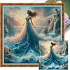 Beach Dress Girl-11CT Stamped Cross Stitch 40*40cm tapestrymarket