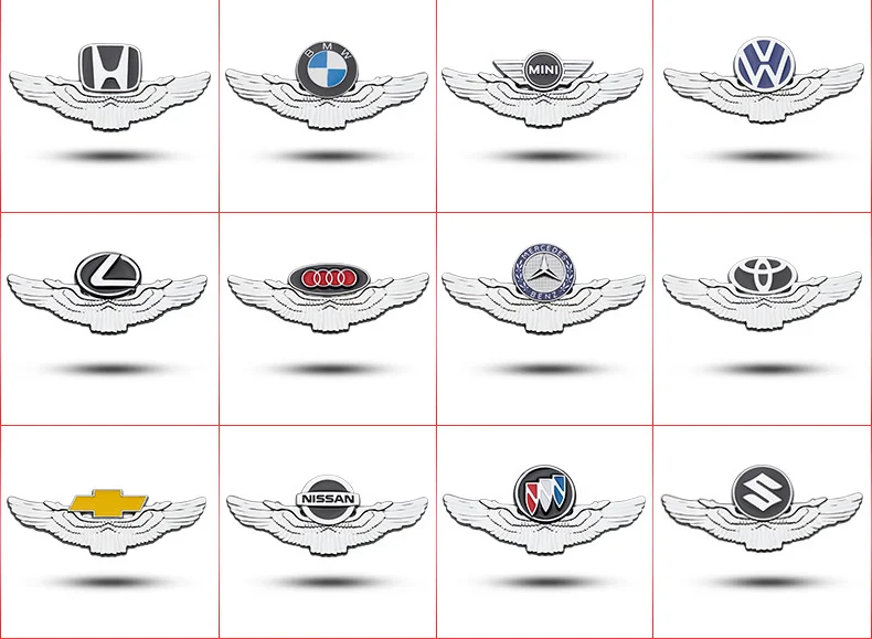 3D Wings Metal Logo for Cars（2PCS）
