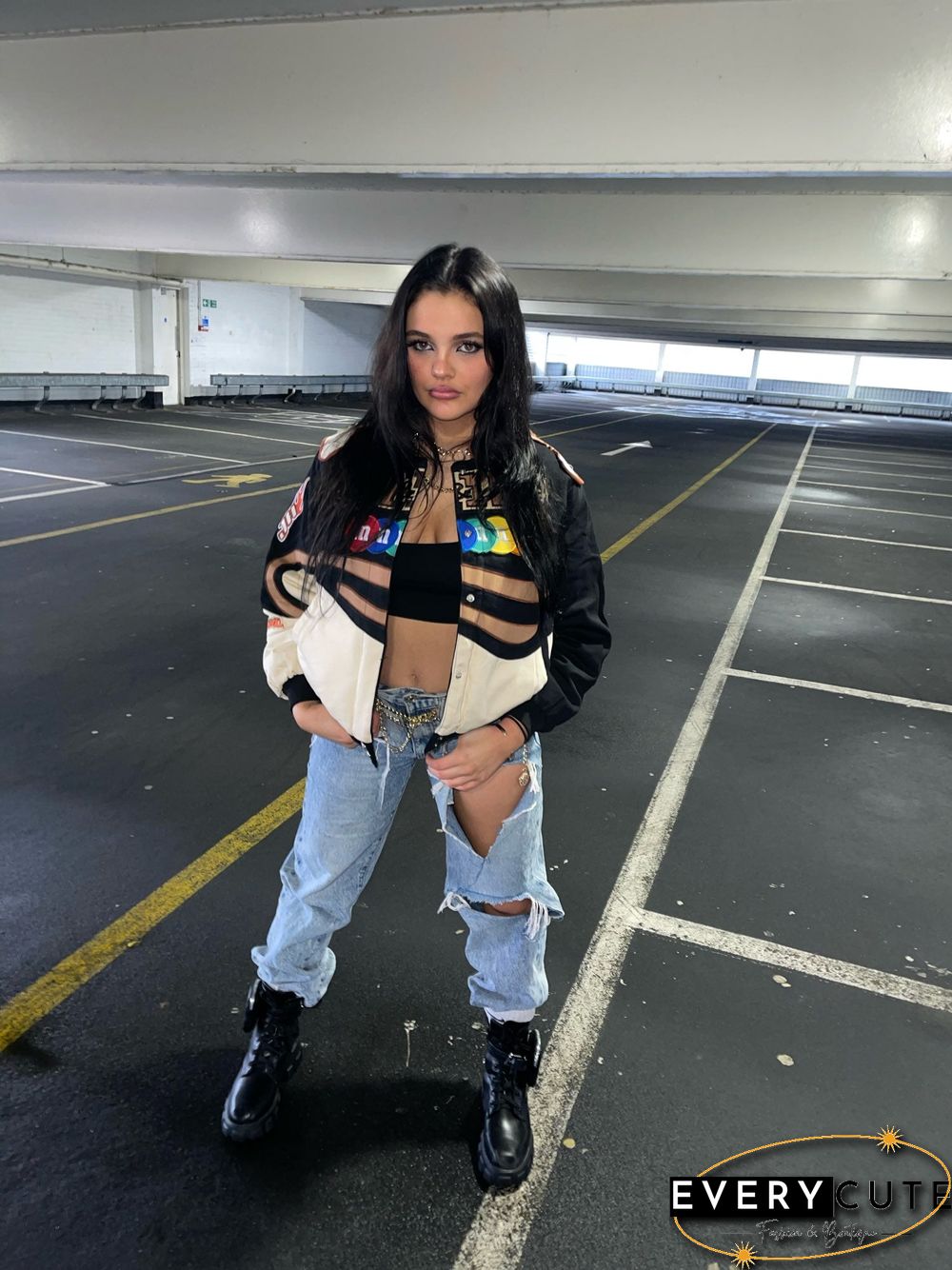 Harajuku Patch Plus Size Coat Winter Autumn Women's Jackets Hip Hop Autumn Long Sleeve Female Jacket Outwear