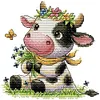 Cute Cow-14CT Stamped Cross Stitch 19*20cm/7.48*7.87in