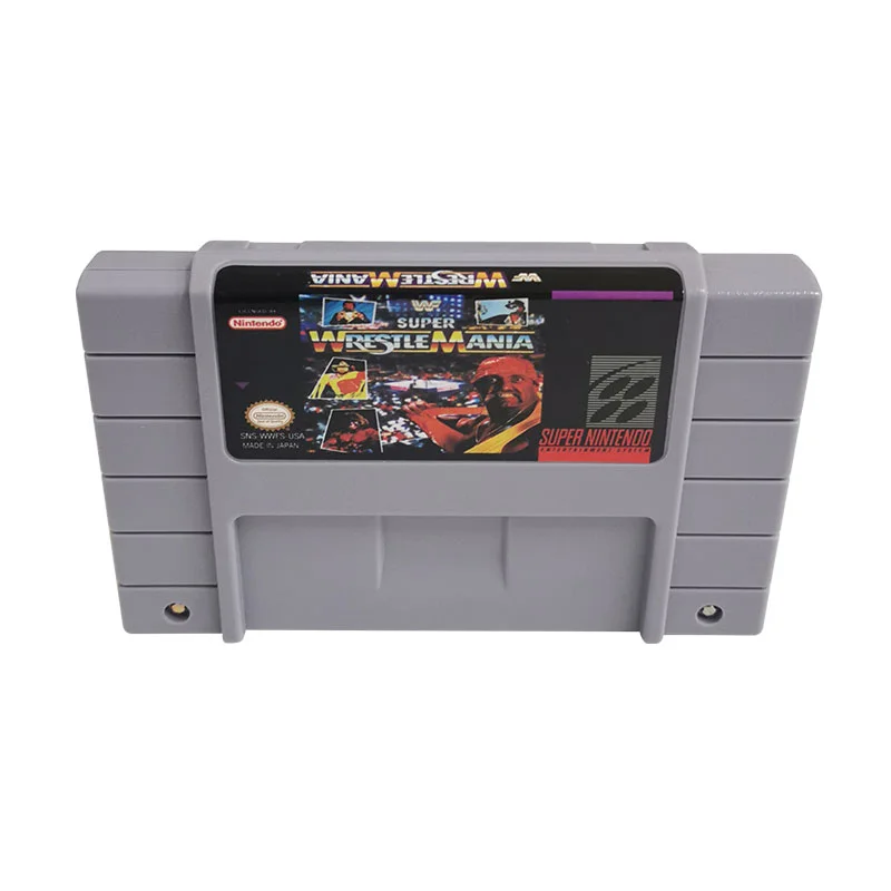 WWF Super Wrestlemania SNES For Super Nintendo Entertainment System - 16 Bit US Version Game Cartridge