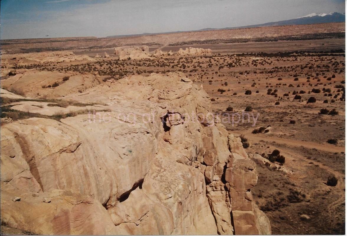 FOUND Photo Poster painting Color VIEW FROM ACOMA PUEBLO Original NEW MEXICO 112 5 N