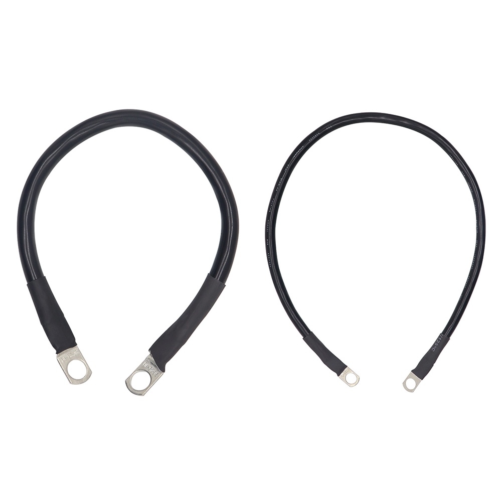 

4 AWG Gauge Black Negative Battery Inverter Cable with Lugs for Car Boat RV, 60cm, 501 Original