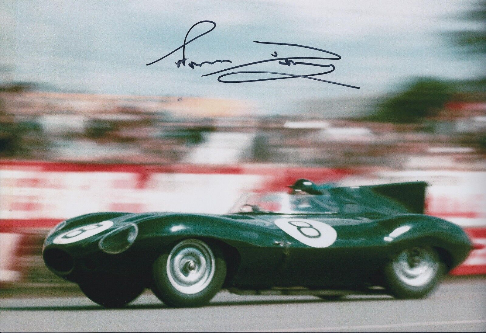 In Person Norman DEWIS Autograph Jaguar Test Driver SIGNED 12x8 Photo Poster painting AFTAL