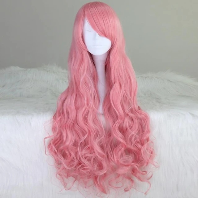 vocaloid 2 cosplay megurine luka pink long wig