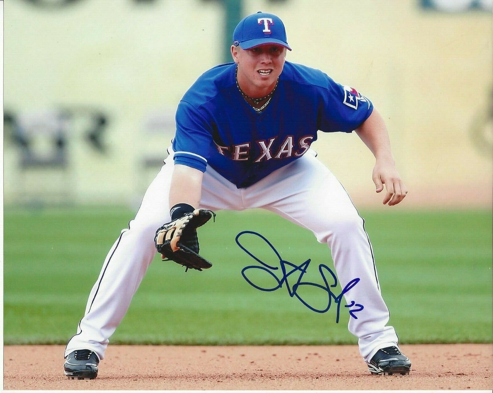 Justin Smoak autographed 8x10 Texas Rangers#S535