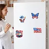 4pcs America 250th Anniversary DIY Diamond Art Magnets Kit Diamond Art Refrigerator Magnet Rhinestones Refrigerator Magnetic Sticker for Adult Beginners DIY Home Office Decor (03)