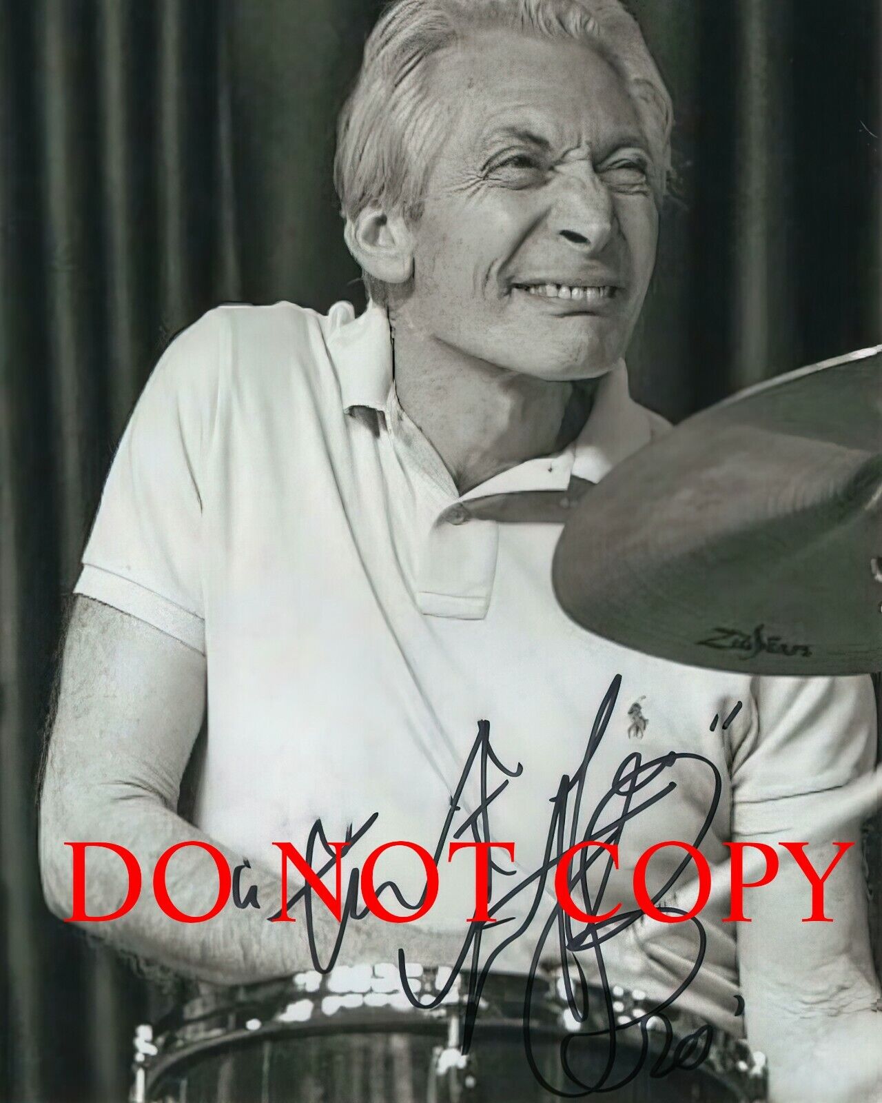 Charlie Watts - Autographed Signed 8 x10 Photo Poster painting (Rolling Stones) Reprint