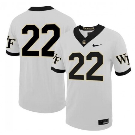 Men's Wake Forest Demon Deacons Customized White Stitched Football Jersey KPKP
