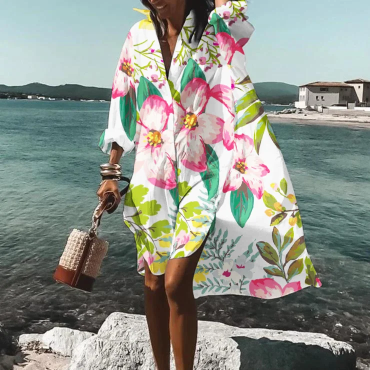 ⚡NEW SEASON⚡Loose Floral Print Midi Dress