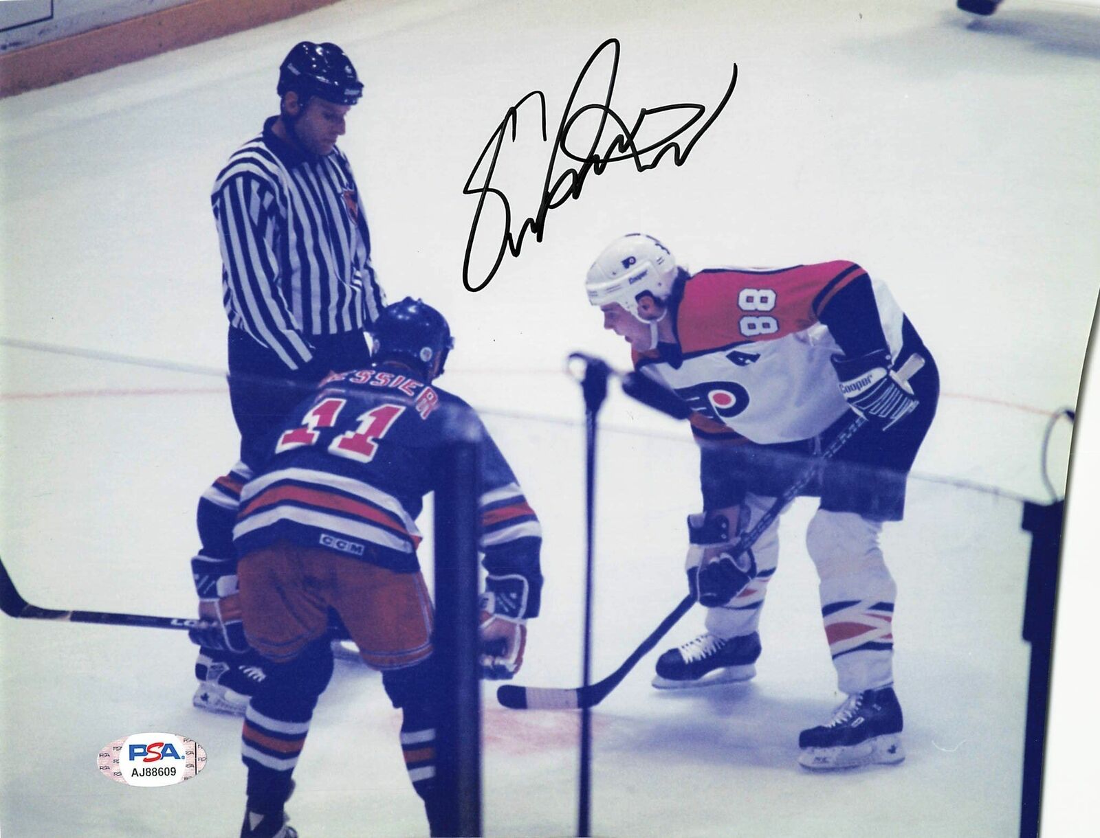 ERIC LINDROS signed 8x10 Photo Poster painting PSA/DNA Philadelphia Flyers Autographed