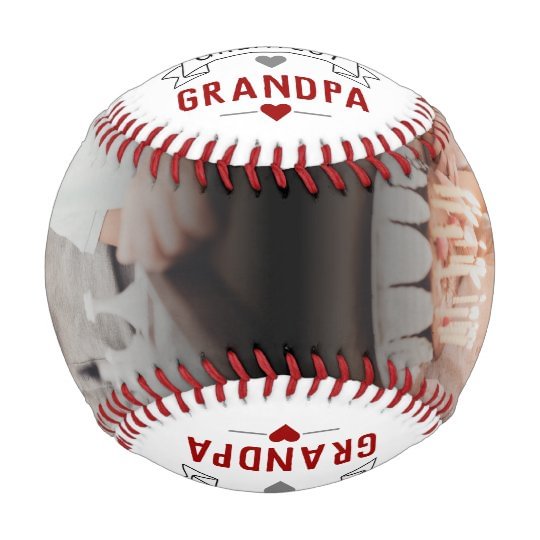 Personalized Modern World's Greatest Grandpa Photo Baseball Emblem Design Baseball Gifts For Baseball Lovers Father's Day Baseball Gifts for Dad,Son,Grandpa