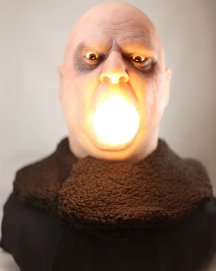 🎃Halloween sale🎃 Uncle Fester Lamp (The Addams Family 1964, "Jackie Coogan")