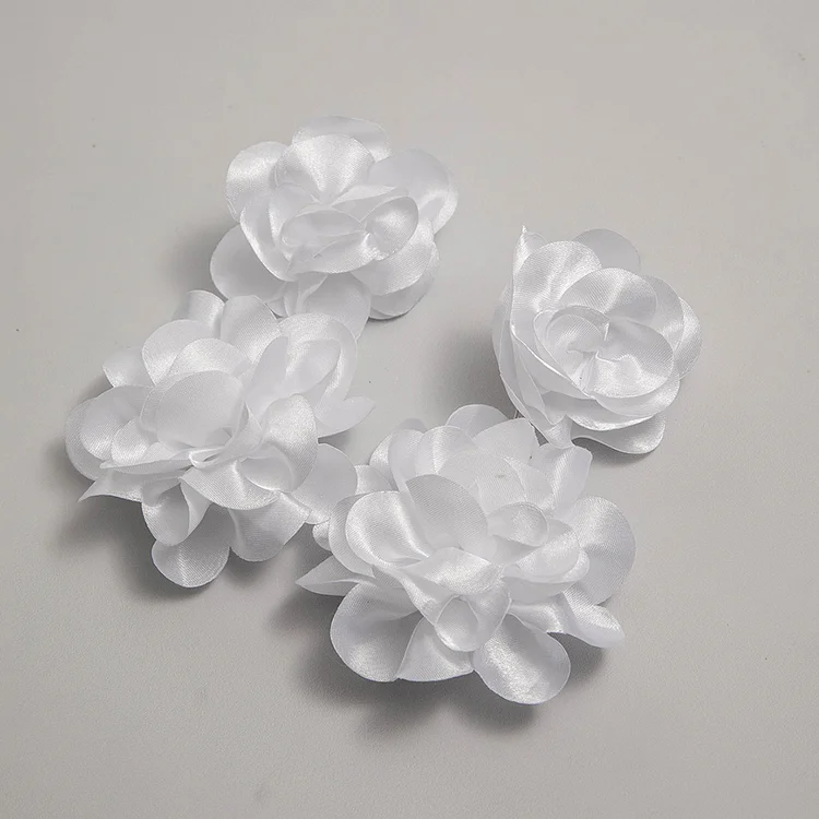 Vacation Cloth Large Flower Shaped Earrings