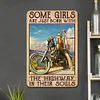 Motorcycle Girl - Vintage Metal Signs(8*12Inch) - Vehicle