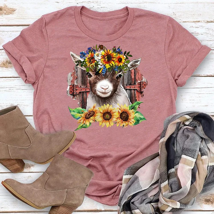 PSL - Sunflower Goat T-Shirt-05680