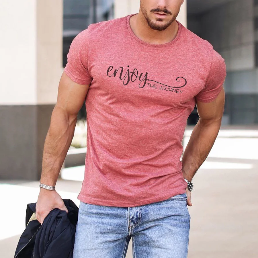 Fashion casual letter printed T-shirt / [viawink] /