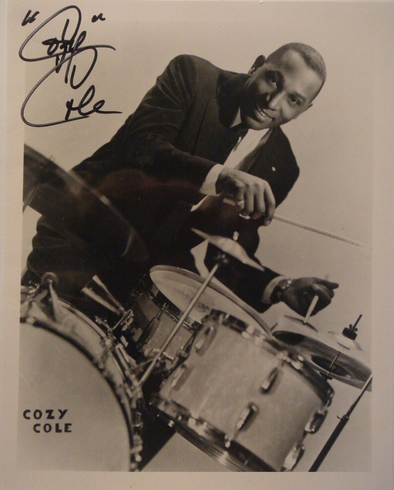 COZY COLE SIGNED Autographed Photo Poster painting jazz drummer wcoa