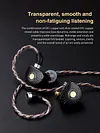 Earphone Wire Silver-Plated Copper OFC Copper Earphone Cable for TRN MT1 MAX TA4