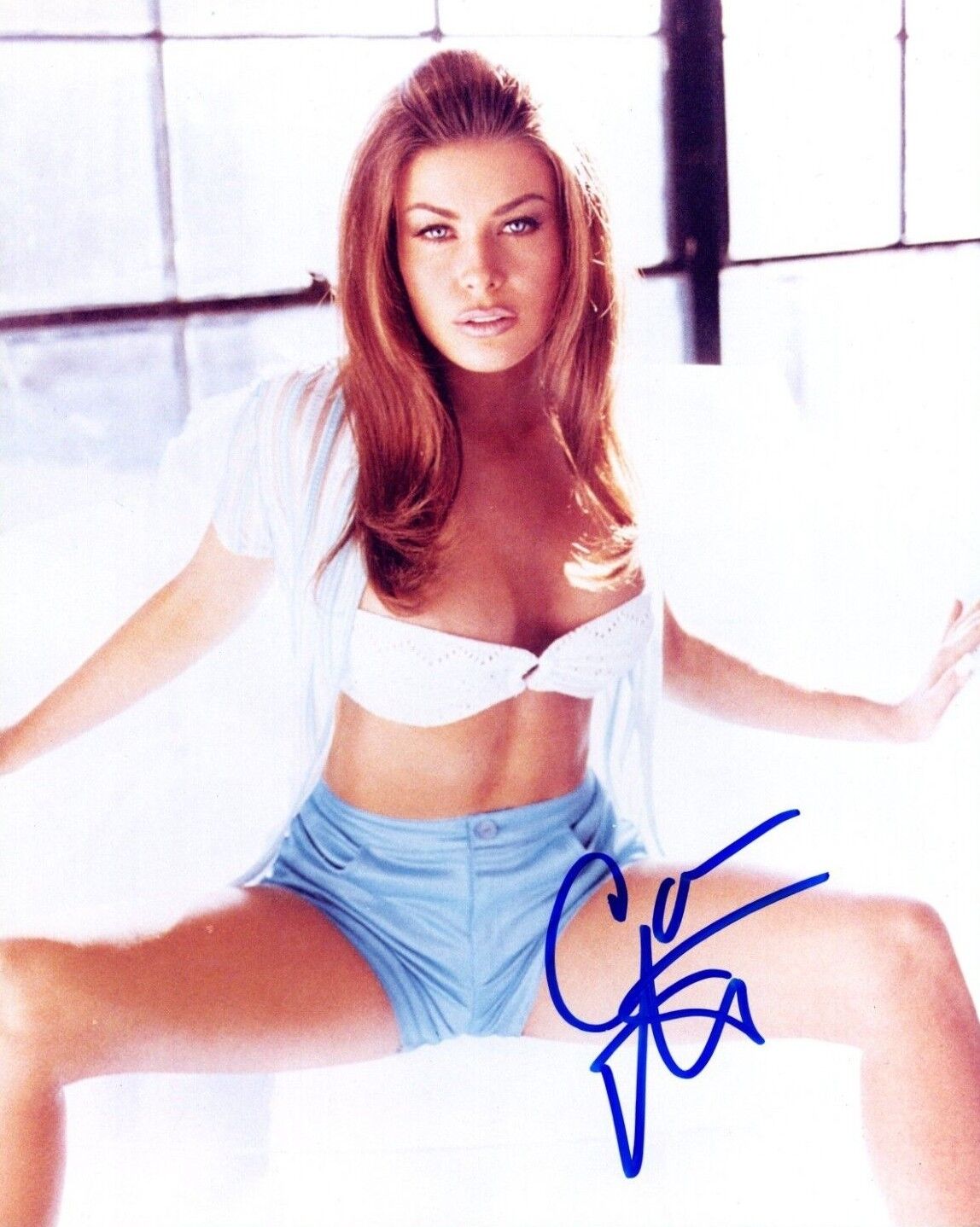 Carmen Electra Model Actress Hand Signed Autograph 8x10 Sexy Photo Poster painting with COA