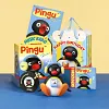 Pingu Penguin Listening To Music And Shaking Head Audio Equipment