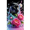 Diamond Painting - Full Round Drill - Black Panther(Canvas|40*70cm)