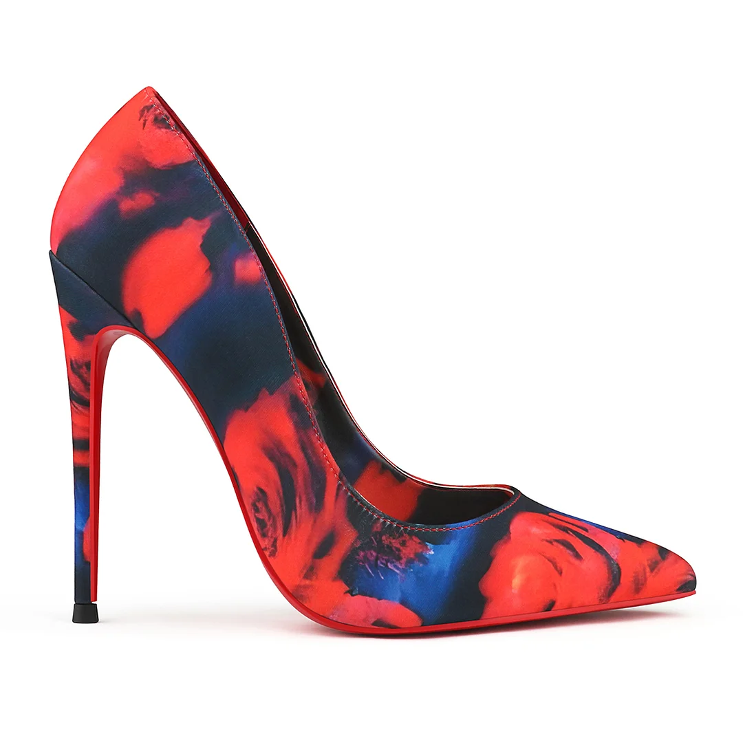 120/100mm Red Bottom Women's Party Wedding Heels Patent Pumps-MERUMOTE