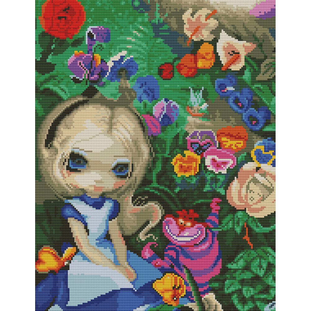 

Elf Girl - 11CT Stamped Cross Stitch - 40*50CM, 501 Original