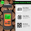 2Pin Wood Digital Moisture Meter W/ Backlit LCD Ygrometer for Wood Wall Firewall