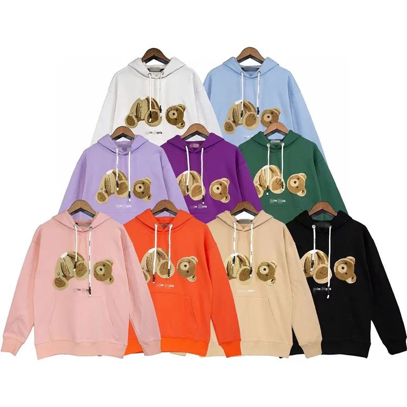 Brokeback Bear Embroidered Hoodie Sweater Loose Hoodie Coat