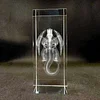 Pok&eacute;mon Mewtwo Fossil Skeleton Crystal Column Colorful Square Crystal Base