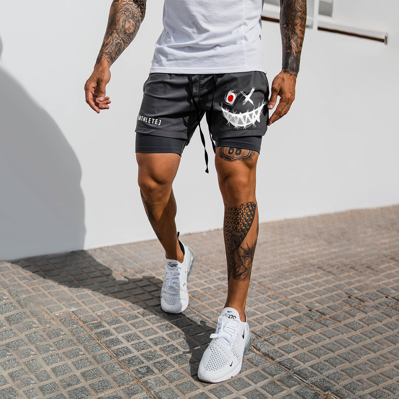 Men's Smiley Shorts Performance Shorts