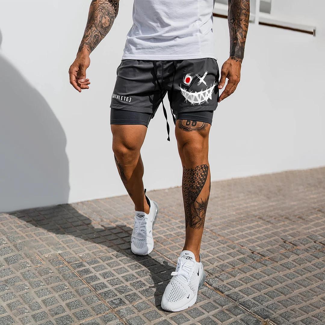 Men's Smiley Shorts Performance Shorts