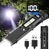 LED Ultra Slim Flashlight with Pen Clip Portable Pocket Flashlight for Hiking