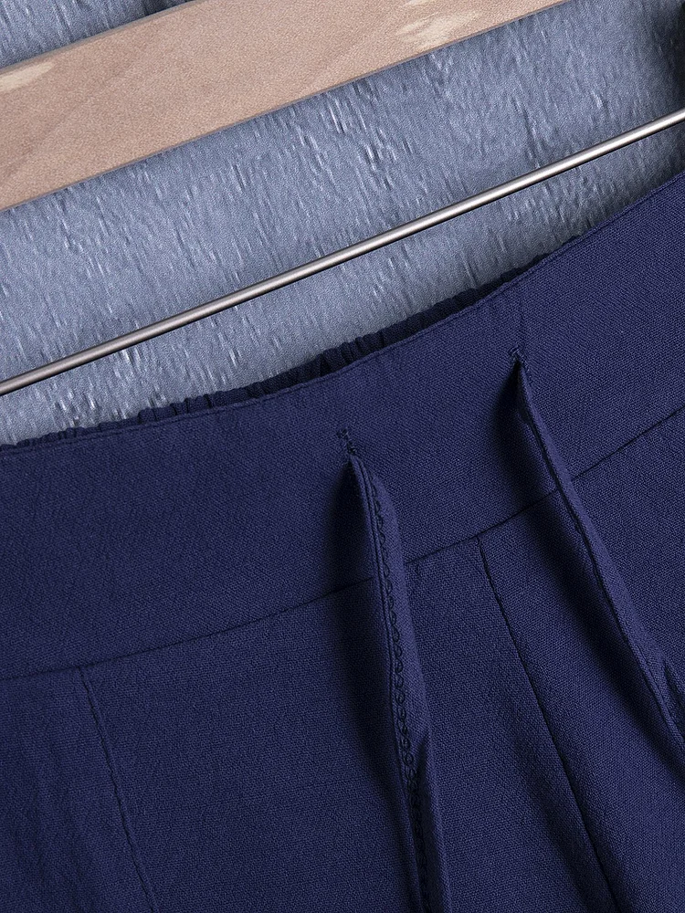 Solid Cotton Pants