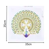 Diamond Painting-DIY Crystal Rhinestone Peafowl Clock